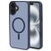 Mobiparts Hardcover iPhone 16 Plus MagSafe Hoesje Hardcase Backcover - Satin Blue