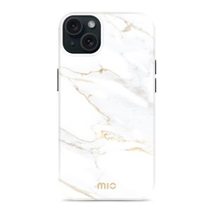 MIO iPhone 14 MagSafe Hoesje Hardcase Backcover - White Marble