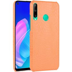 Mobigear Croco Huawei P40 Lite E Hoesje Hardcase Backcover - Oranje