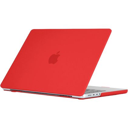 Mobigear Matte MacBook Pro 14 Inch (2021-2026) Hoes Hardshell Laptopcover MacBook Case - Rood - Model A2442 / A2779 / A2918 / A2992 / A3401 / A3112 / A3434 / A3427 / A3426