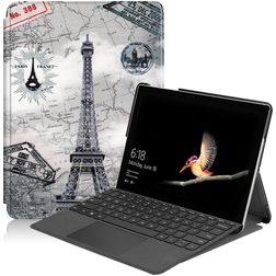 Mobigear Design Microsoft Surface Go 2 Hoes Bookcase - Eiffeltoren
