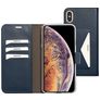 Mobiparts Classic Wallet iPhone XS Max Hoesje Bookcase Portemonnee - Blauw