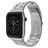 Mobigear Antwerp Stalen Apple Watch Bandje Vouwsluiting - 49/46/45/44 mm - Zilver