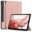 Mobigear Tri-Fold Samsung Galaxy Tab S9 Plus Hoes Bookcase + Stylus Houder - Roségoud