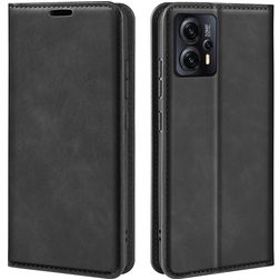 Mobigear Retro Slim Motorola Moto E13 Hoesje Bookcase Portemonnee - Zwart