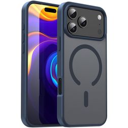 Mobigear Shockproof iPhone 17 Pro Max MagSafe Hoesje Hardcase Backcover - Cyan Blue