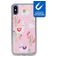 My Style Magneta iPhone XS Hoesje Flexibel TPU Backcover - Pink Alpaca
