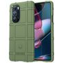 Mobigear Rugged Shield Motorola Edge X30 Hoesje Flexibel TPU Backcover Shockproof - Groen