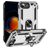 Mobigear Armor Ring iPhone 16e Hoesje Hardcase Backcover Shockproof met Ringhouder - Zilver