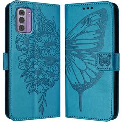 Mobigear Butterfly Nokia G42 Hoesje Bookcase Portemonnee - Blauw