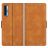 Mobigear Slim Magnet TCL 20L Hoesje Bookcase Portemonnee - Cognac