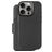 Decoded Detachable Wallet iPhone 16 Pro MagSafe Hoesje Echt Leer Uitneembare 2in1 Bookcase Portemonnee - Zwart