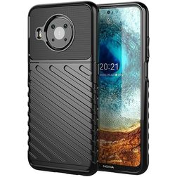 Mobigear Groove Nokia X10 Hoesje Flexibel TPU Backcover - Zwart