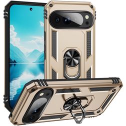 Mobigear Armor Ring Google Pixel 10 Pro XL Hoesje Hardcase Backcover Shockproof met Ringhouder - Goud