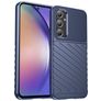 Mobigear Groove Samsung Galaxy A55 Hoesje Flexibel TPU Backcover - Blauw