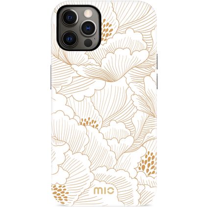 MIO iPhone 12 MagSafe Hoesje Hardcase Backcover - White Roses