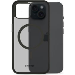 Mobilize Hybrid iPhone 15 MagSafe Hoesje Hardcase Backcover Shockproof - Zwart