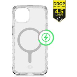 ITSKINS SupremeMagClear-R Doorzichtig iPhone 14 Plus MagSafe Hoesje Hardcase Backcover Shockproof - Transparant