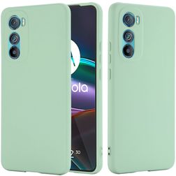 Mobigear Rubber Touch Motorola Edge 30 Siliconen Hoesje Backcover - Groen