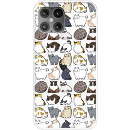 Mobigear Design iPhone 12 Pro Max Hoesje Flexibel TPU Backcover - Kat