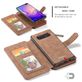 Caseme 007 Samsung Galaxy S10 Plus Hoesje Uitneembare 2in1 Bookcase Portemonnee - Bruin