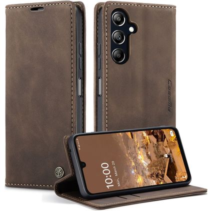 CaseMe 013 Samsung Galaxy A16 Hoesje Bookcase Portemonnee - Bruin