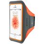 Mobiparts Comfort Fit Telefoonhouder Hardlopen iPhone SE (2016) Sport Hoesje Neopreen Sportarmband - Neon Orange