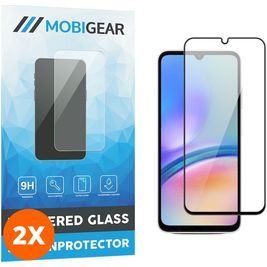 Mobigear Premium Samsung Galaxy A05s Glazen Screenprotector - Case Friendly - Zwart (2-Pack)