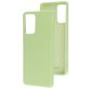 Mobiparts Samsung Galaxy A72 Siliconen Hoesje Backcover - Pistache Green