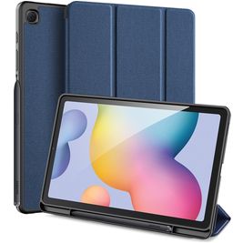 Dux Ducis Domo Samsung Galaxy Tab S6 Lite Hoes Bookcase + Stylus Houder - Blauw