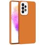 Mobigear Colors Samsung Galaxy A73 Hoesje Flexibel TPU Backcover - Cognac