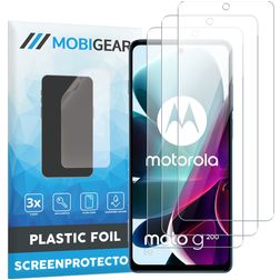 Mobigear Motorola Moto G200 5G Screenprotector Folie - Case Friendly (3-Pack)