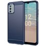 Mobigear Brushed Slim Nokia G42 Hoesje Flexibel TPU Backcover - Blauw