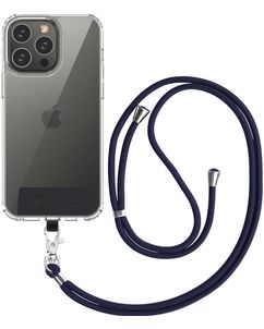 Mobigear Lanyard Universeel Telefoonkoord Verstelbaar - Marineblauw
