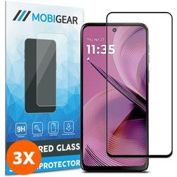 Mobigear Premium Motorola Moto G55 Glazen Screenprotector - Case Friendly (3-Pack)