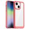 Mobigear Crystal iPhone 14 Plus Hoesje Hardcase Backcover - Transparant / Rood
