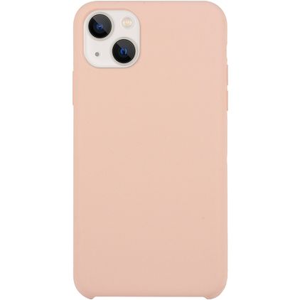Mobigear Rubber Touch iPhone 15 Siliconen Hoesje Backcover - Pastelroze