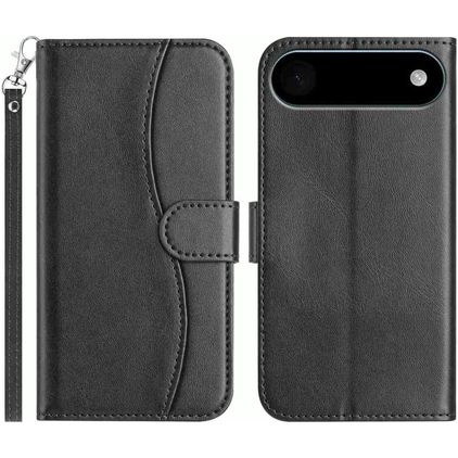 Mobigear S Line iPhone Air Hoesje Bookcase Portemonnee - Zwart