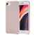 Mobigear Rubber Touch iPhone SE (2022) Siliconen Hoesje Backcover - Roze