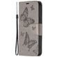Mobigear Butterfly Samsung Galaxy S23 Plus Hoesje Bookcase Portemonnee - Grijs