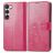 Mobigear Clover Samsung Galaxy A54 Hoesje Bookcase Portemonnee - Magenta
