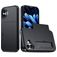 Mobigear Card iPhone 16 Hoesje Hardcase Backcover Shockproof met Pasjeshouder - Zwart