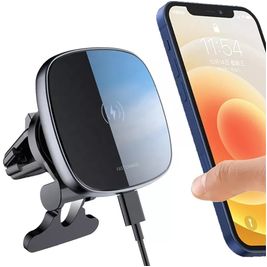 Mobigear Magnetic MagSafe Telefoonhouder Auto Ventilatierooster Magnetisch Universeel - Zwart