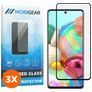 Mobigear Premium Samsung Galaxy A71 Glazen Screenprotector - Case Friendly - Zwart (3-Pack)