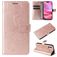 Mobigear Butterfly iPhone 16 Hoesje Bookcase Portemonnee - Roségoud