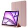 Mobigear Tri-Fold Gel iPad Air 13 Inch (2024) Hoes TPU,Kunstleer Bookcase + Stylus Houder - Roze