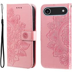Mobigear Flowers iPhone Air Hoesje Bookcase Portemonnee - Roségoud
