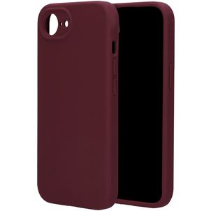 Mobiparts iPhone 17e Siliconen Hoesje Backcover - Plum Red