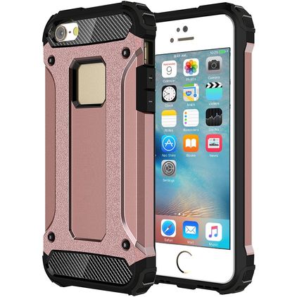 Mobigear Outdoor iPhone 5 Hoesje Hardcase Backcover Shockproof - Roségoud