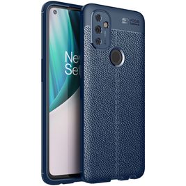 Mobigear Luxury OnePlus Nord N100 Hoesje Flexibel TPU Backcover - Blauw